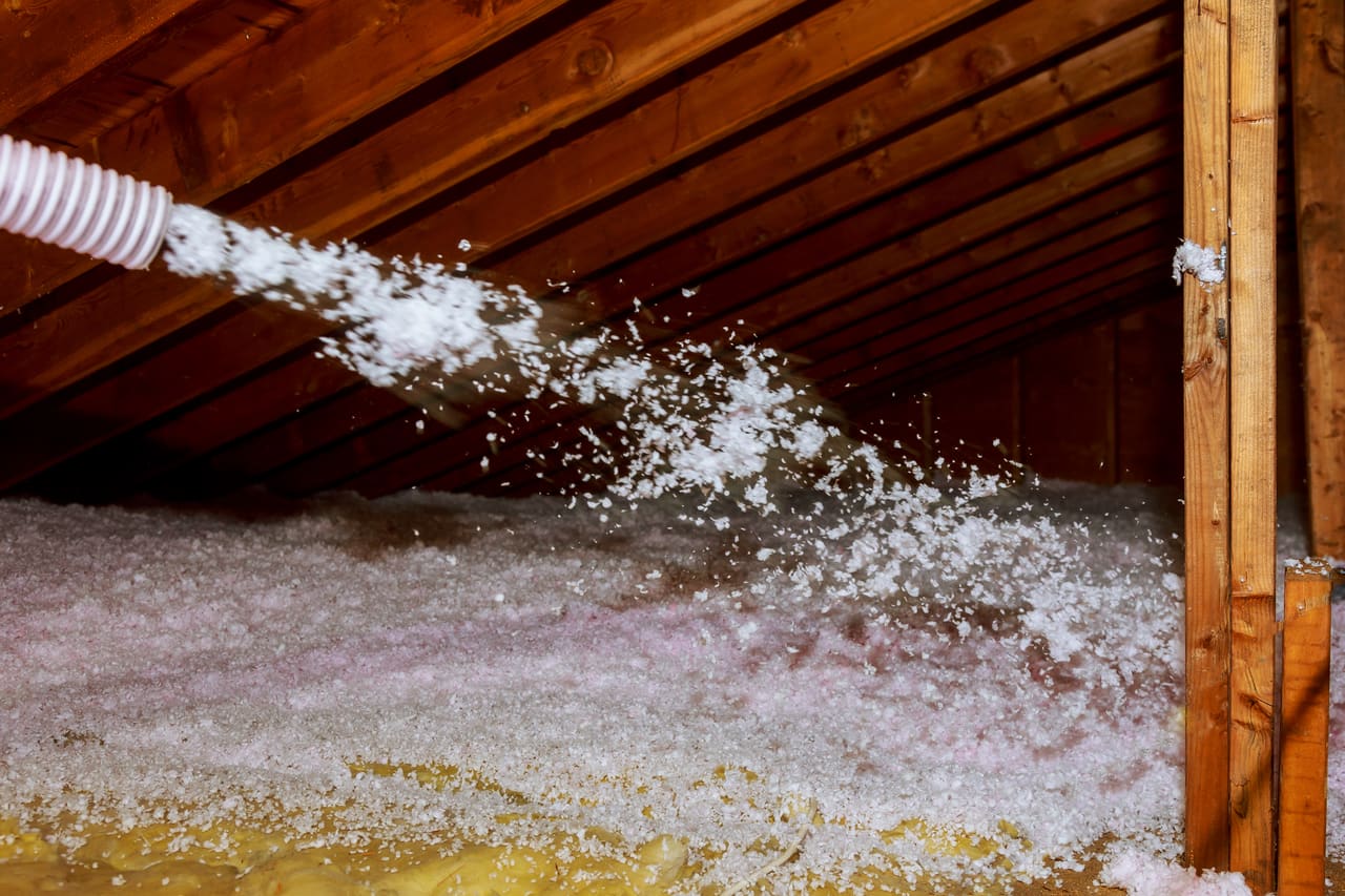 Loft roof space having spray foam insulation removed in Berkshire